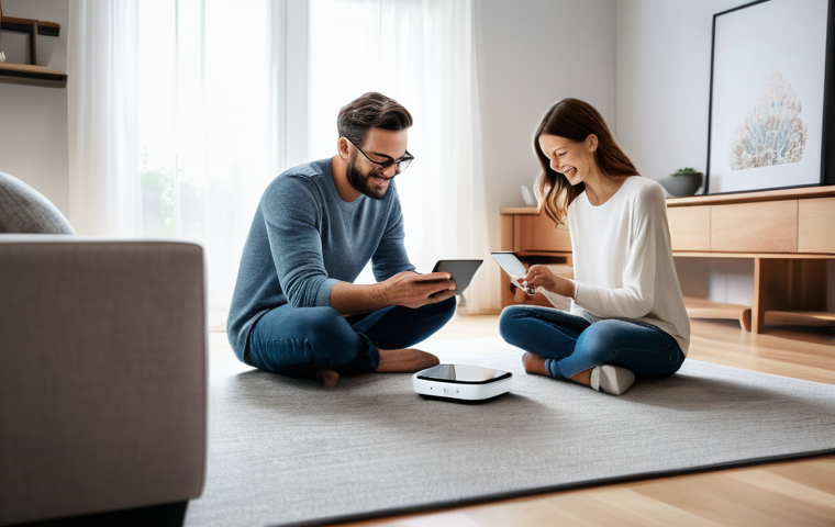 IoT 보안 프레임워크의 중요성 - Image Prompt 1: Secure Smart Home Lifestyle**