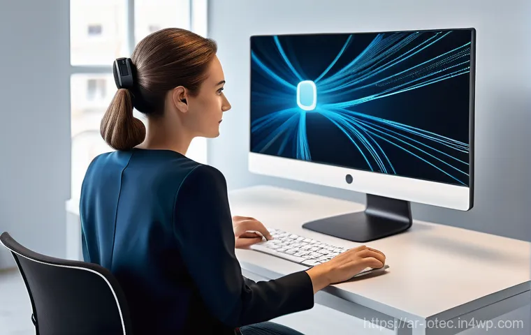 IoT 보안 프레임워크의 정책 및 절차 문서화 - **Prompt 2: Proactive Digital Guardianship**
    A close-up, dynamic shot focusing on an individual ...