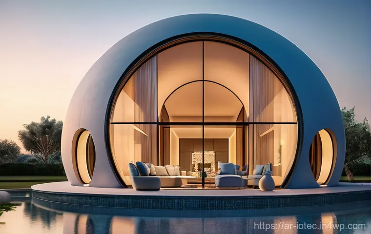 IoT 보안 프레임워크의 혁신적 사례 - **AI as a Guardian for Smart Homes:**
"A captivating, high-definition image of a serene and eleg...