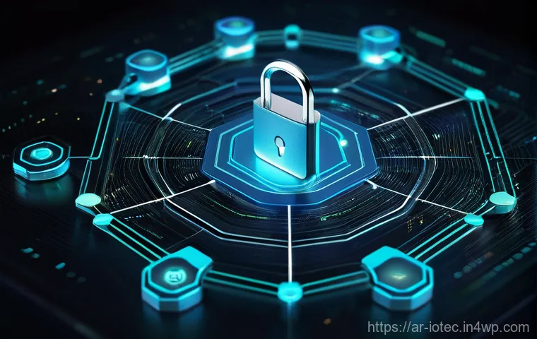 IoT 보안 프레임워크의 혁신적 사례 - **AI as a Guardian for Smart Homes:**
    "A captivating, high-definition image of a serene and eleg...