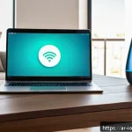 Home 20 IoT 보안 프레임워크와 툴킷 활용 방법 - A modern smart home network setup illustrating segmented Wi-Fi connections for IoT devices and perso...