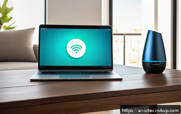 IoT 보안 프레임워크와 툴킷 활용 방법 - A modern smart home network setup illustrating segmented Wi-Fi connections for IoT devices and perso...